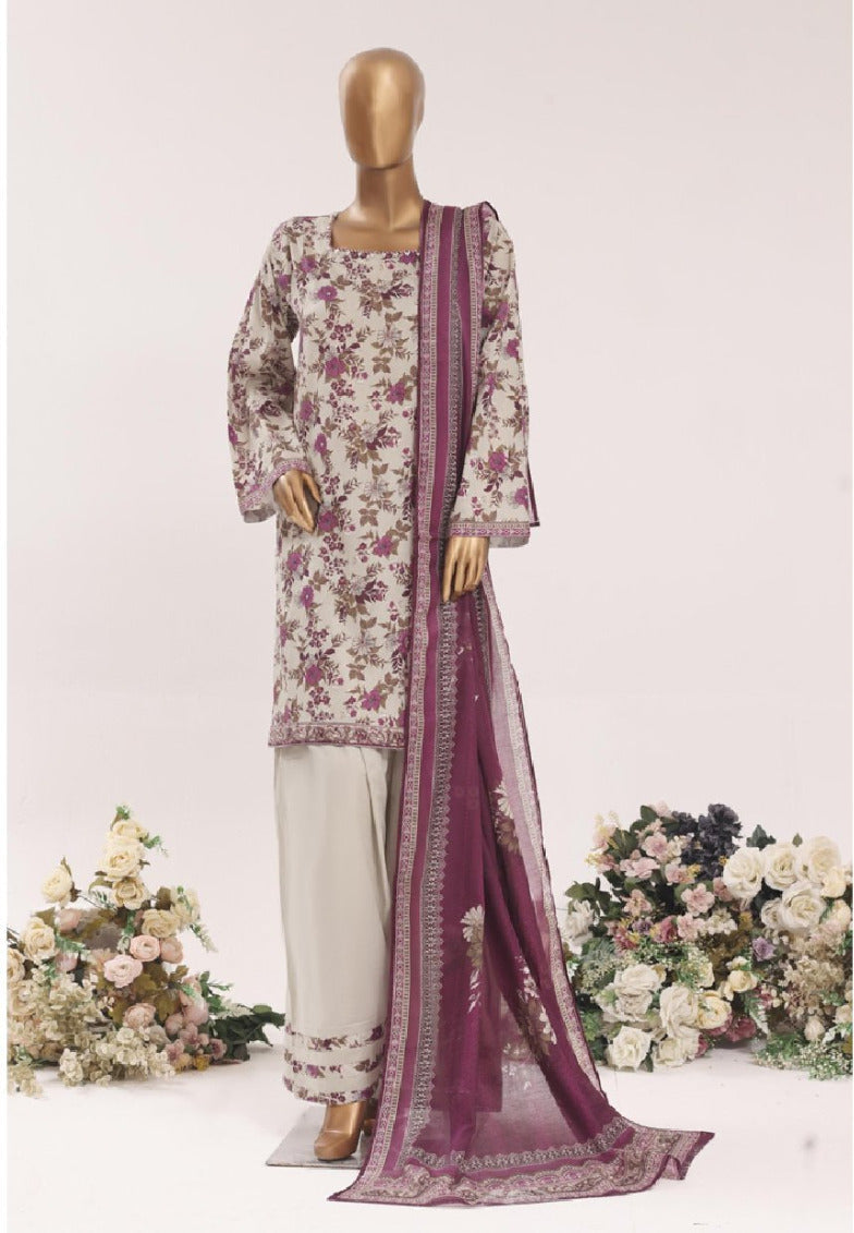 BIN SAEED 3 Piece Printed Farshi Lawn Collection – Premium Summer Lawn Suit for Women | Barerah Fabrics