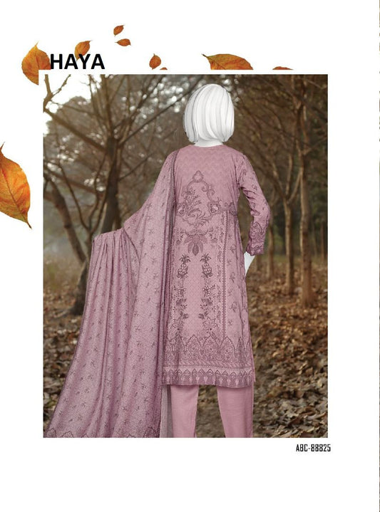 Haya | Embroidered Winter Collection by ABC 3-piece unstitched suit
