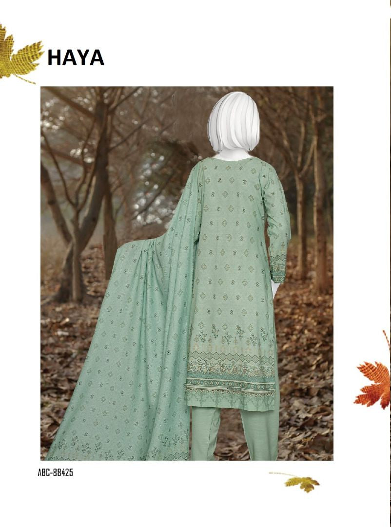 Haya | Embroidered Winter Collection by ABC 3-piece unstitched suit