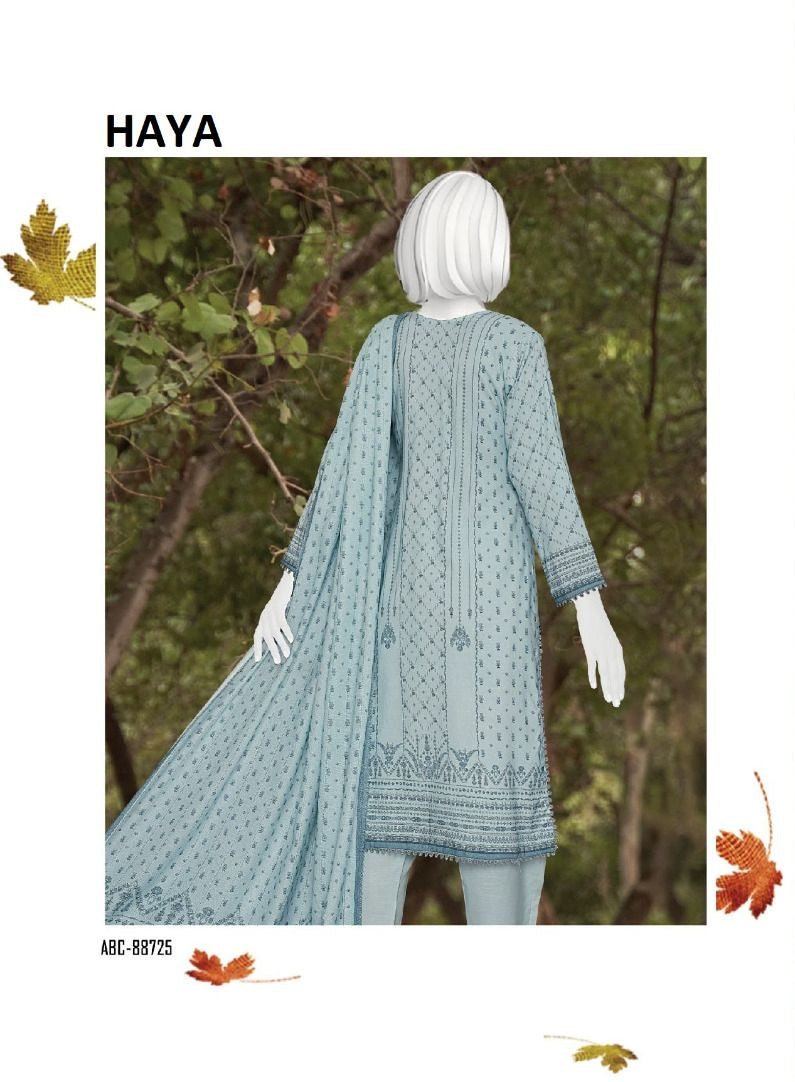 Haya | Embroidered Winter Collection by ABC 3-piece unstitched suit