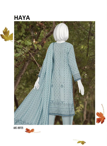 Haya | Embroidered Winter Collection by ABC 3-piece unstitched suit