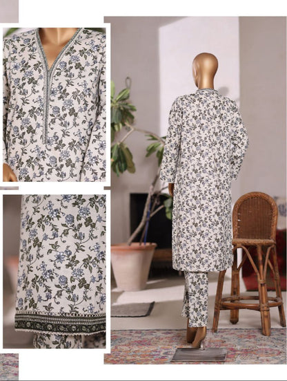 Bin Saeed  | Printed Khaddar Co-Ords Stitched Collection – 2PCS