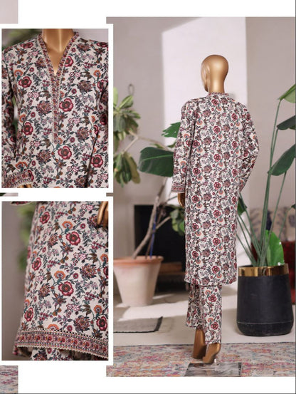 Bin Saeed  | Printed Khaddar Co-Ords Stitched Collection – 2PCS