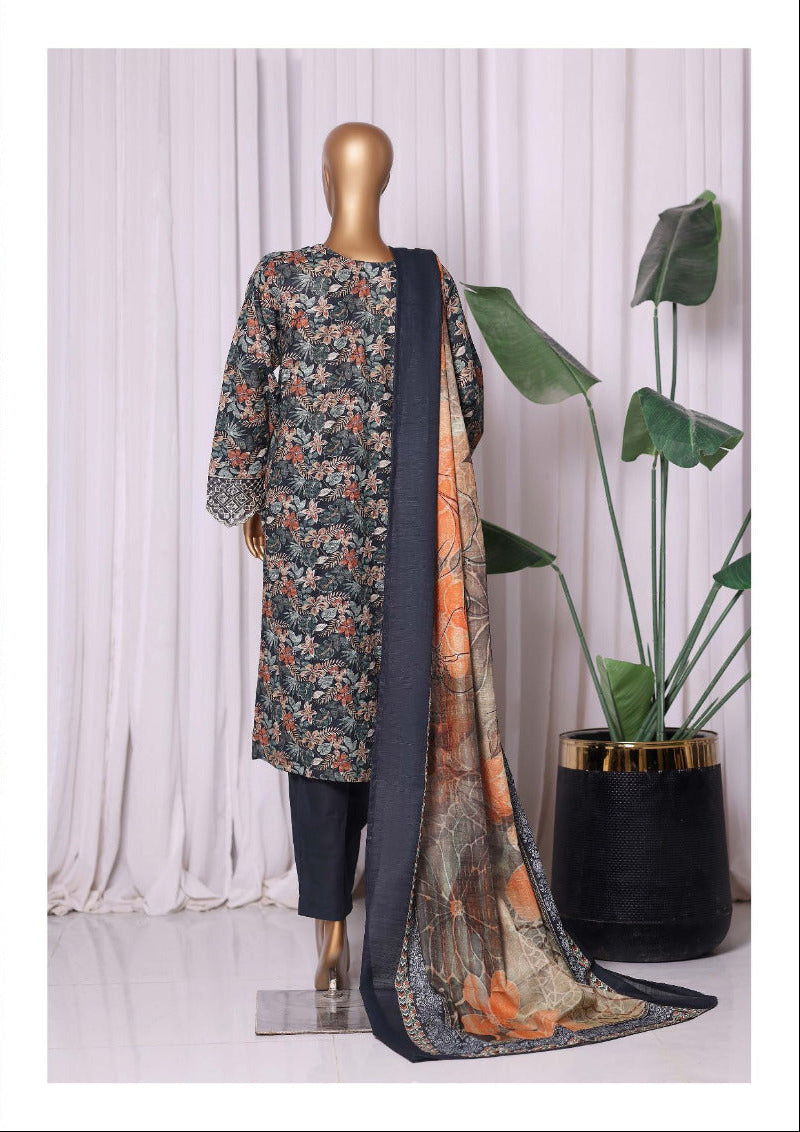 Bin Saeed | Stitched 3pc Embroidered Khaddar Collection