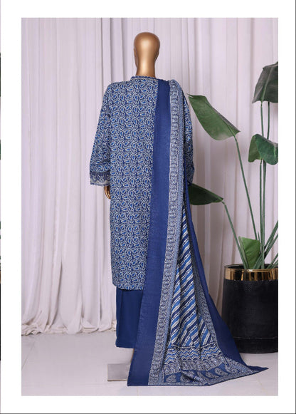 Bin Saeed | Stitched 3pc Embroidered Khaddar Collection