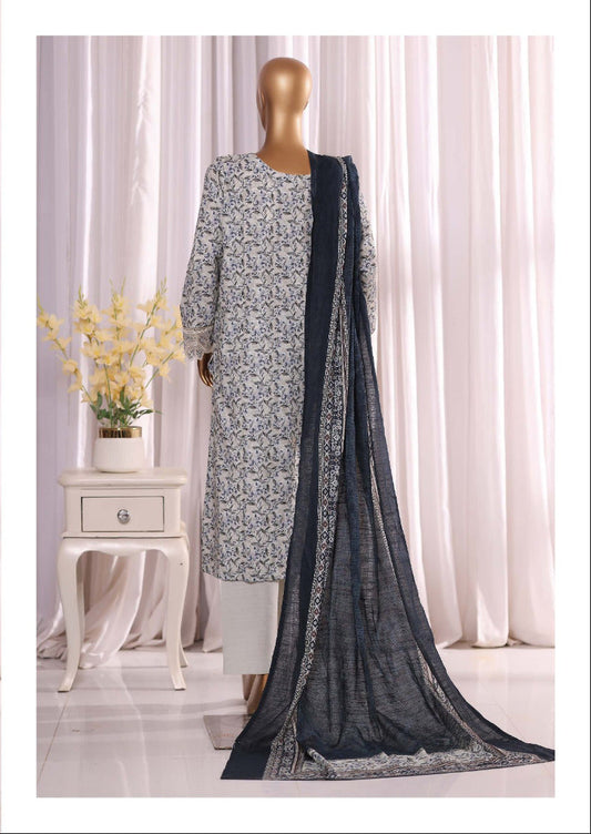 Bin Saeed | Stitched 3pc Embroidered Khaddar Collection