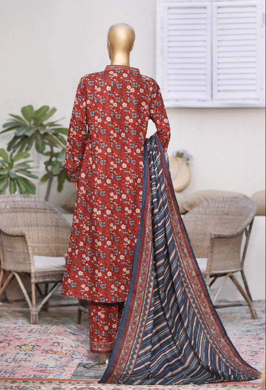 Bin Saeed | Stitched 3PC Printed Khaddar Frock Collection