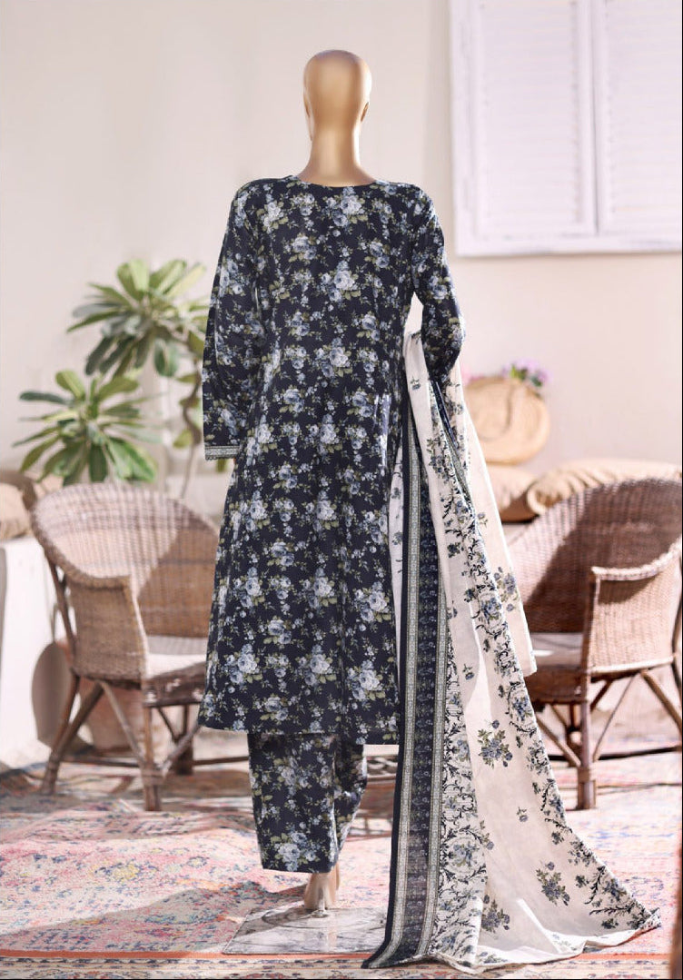 Bin Saeed | Stitched 3PC Printed Khaddar Frock Collection