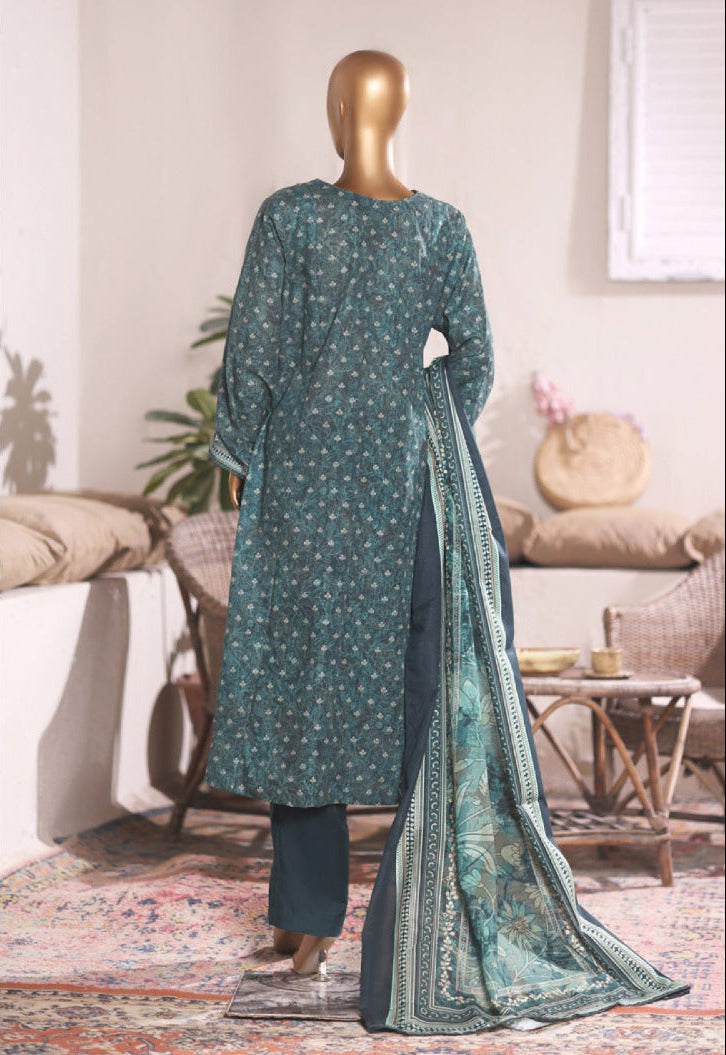 Bin Saeed | Stitched 3PC Printed Khaddar Frock Collection