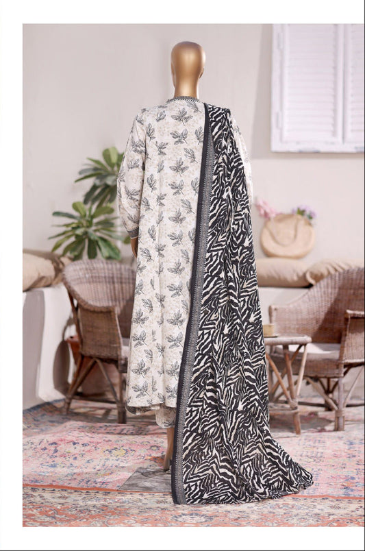 Bin Saeed | Stitched 3PC Printed Khaddar Frock Collection