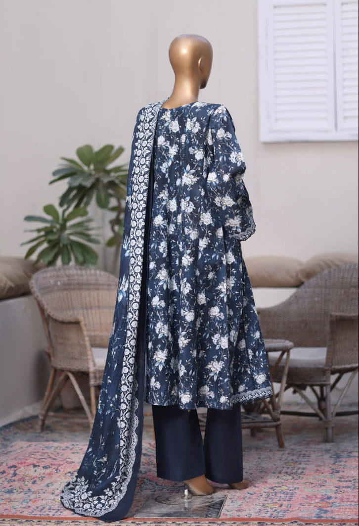 Bin Saeed | Stitched 3PC Printed Khaddar Frock Collection