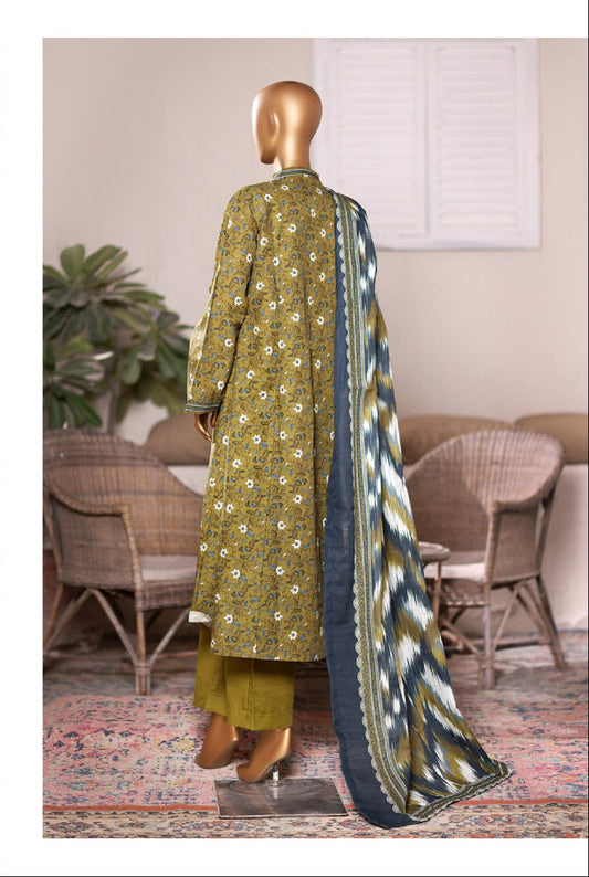 Bin Saeed | Stitched 3PC Printed Khaddar Frock Collection