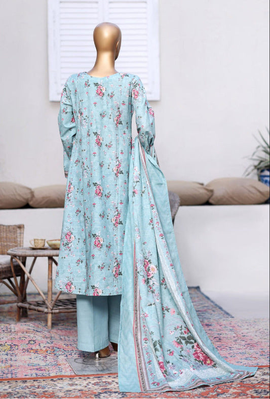 Bin Saeed | Stitched 3PC Printed Khaddar Frock Collection