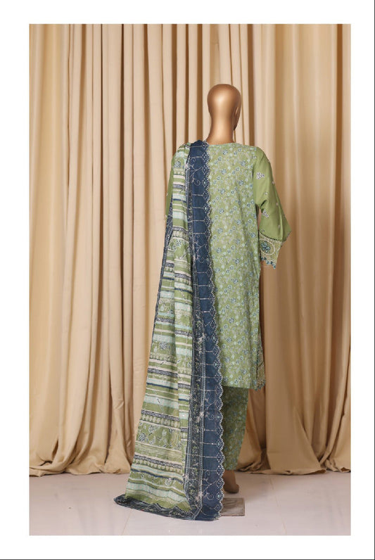 Bin Saeed | Stitched 3pc Luxury Embroidered Cotton Collection