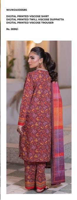 Zellbury | Unstitched 3 Pc Viscose Collection