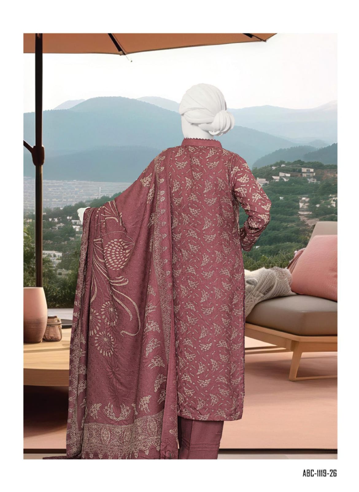 Kashmira by ABC Fabric | Unstitch 3 Pc Printed Winter Zarri Collection