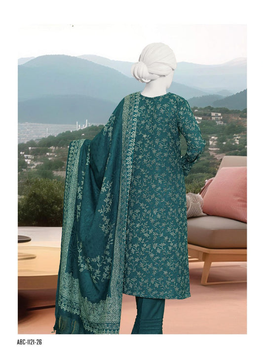 Kashmira by ABC Fabric | Unstitch 3 Pc Printed Winter Zarri Collection