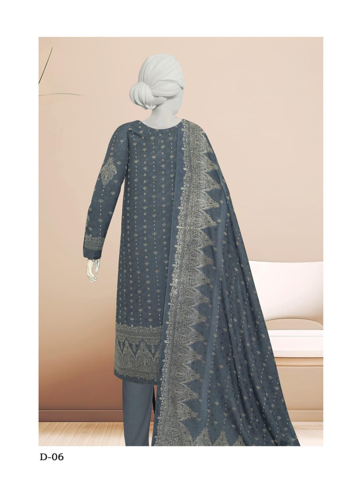 Kashmira by ABC Fabric | Printed Winter Zarri Collection Vol 09