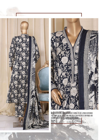 Bin Saeed | Stitched 3PC Printed Khaddar Frock Collection