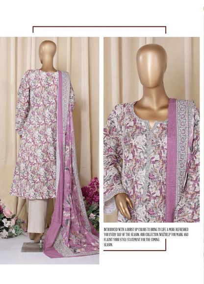 Bin Saeed | Stitched 3PC Printed Khaddar Frock Collection