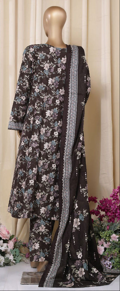 Bin Saeed | Stitched 3PC Printed Khaddar Frock Collection