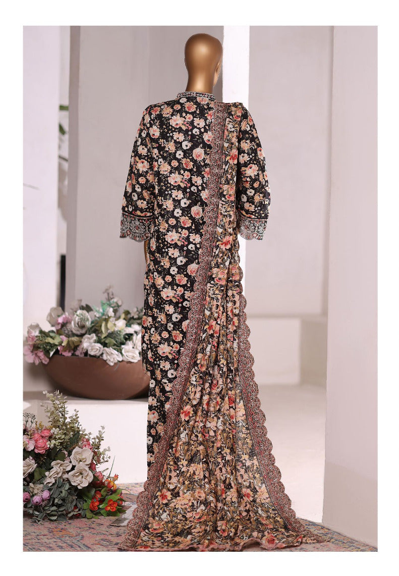 Bin Saeed | Stitched 3 Pc Embroidered Khaddar Collection