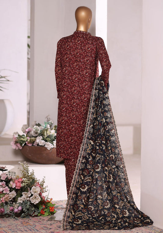 Bin Saeed | Stitched 3 Pc Embroidered Khaddar Collection