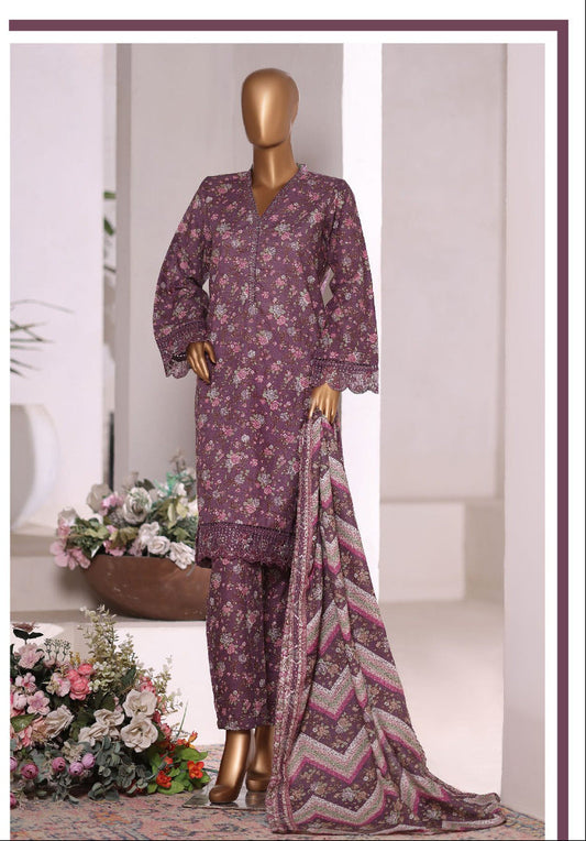 Bin Saeed | Stitched 3 Pc Embroidered Khaddar Collection