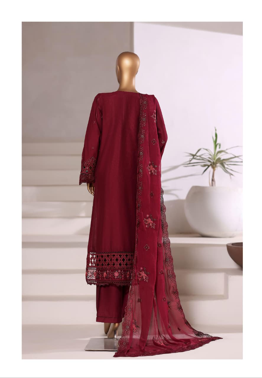 Sada Bahar | Stitched 3 Pc Embroidered Luxury Slub Viscose