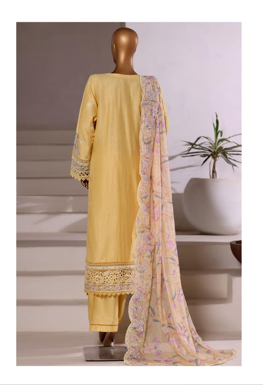 Sada Bahar | Stitched 3 Pc Embroidered Luxury Slub Viscose