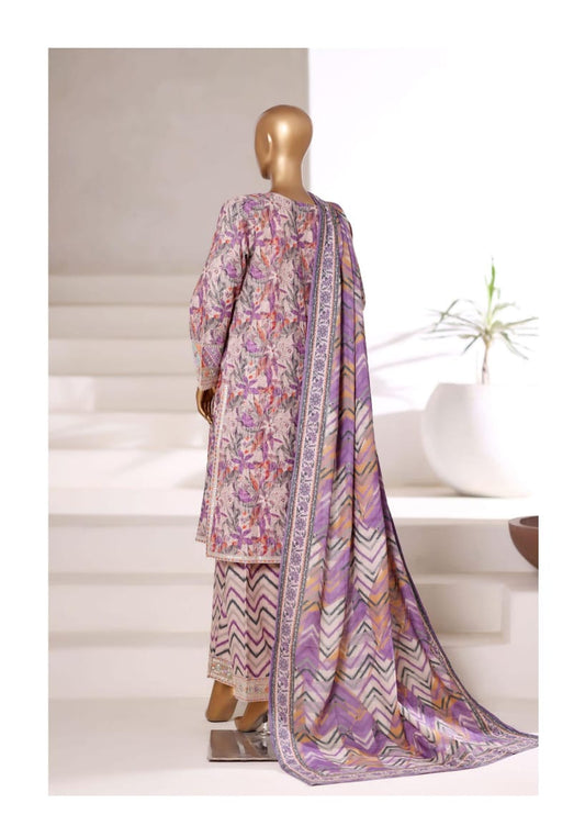 Sada Bahar | Stitched 3 Pc Embroidered Malika Khaddar Collection