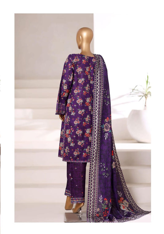 Sada Bahar | Stitched 3 Pc Embroidered Malika Khaddar Collection