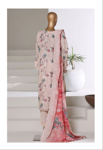 Sada Bahar | Stitch 3 Pc Laser Fusion Chikankari Khaddar Collection