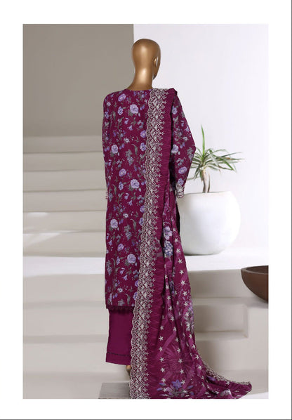 Sada Bahar | Stitch 3 Pc Laser Fusion Chikankari Khaddar Collection