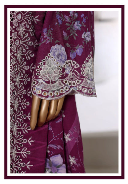 Sada Bahar | Stitch 3 Pc Laser Fusion Chikankari Khaddar Collection