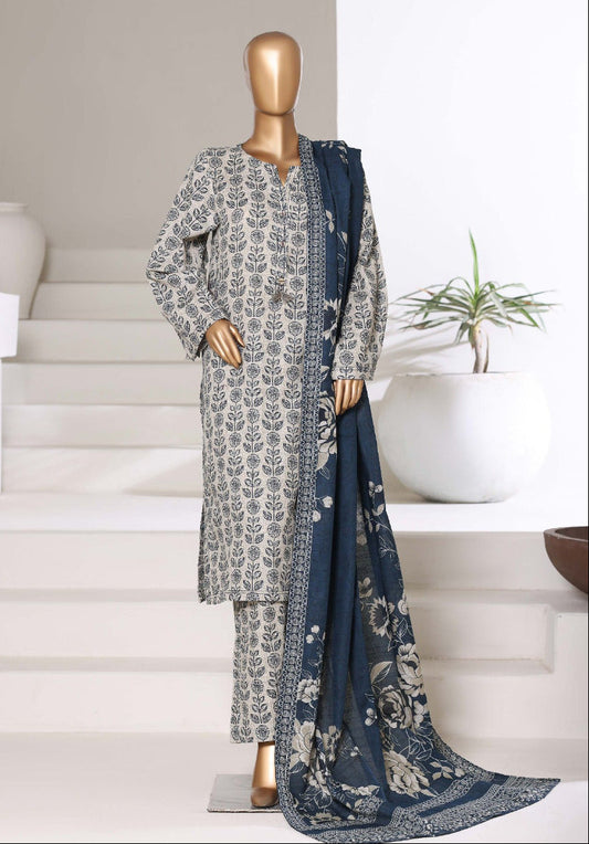 SADABAHAR | 3 Pc Stitched Printed Khaddar Collection