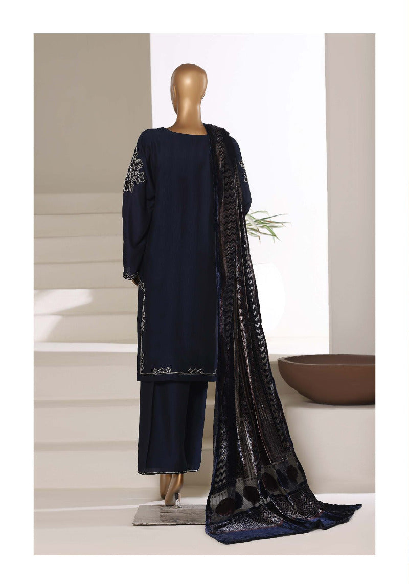 Sada Bahar | Stitch 3 Pc Luxury Embroidered Viscose with Palachi Shawl
