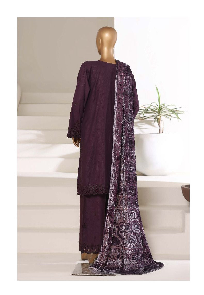 SADABAHAR | Stitched 3PC  Luxury Khaddar Karandi with Palachi Shawl