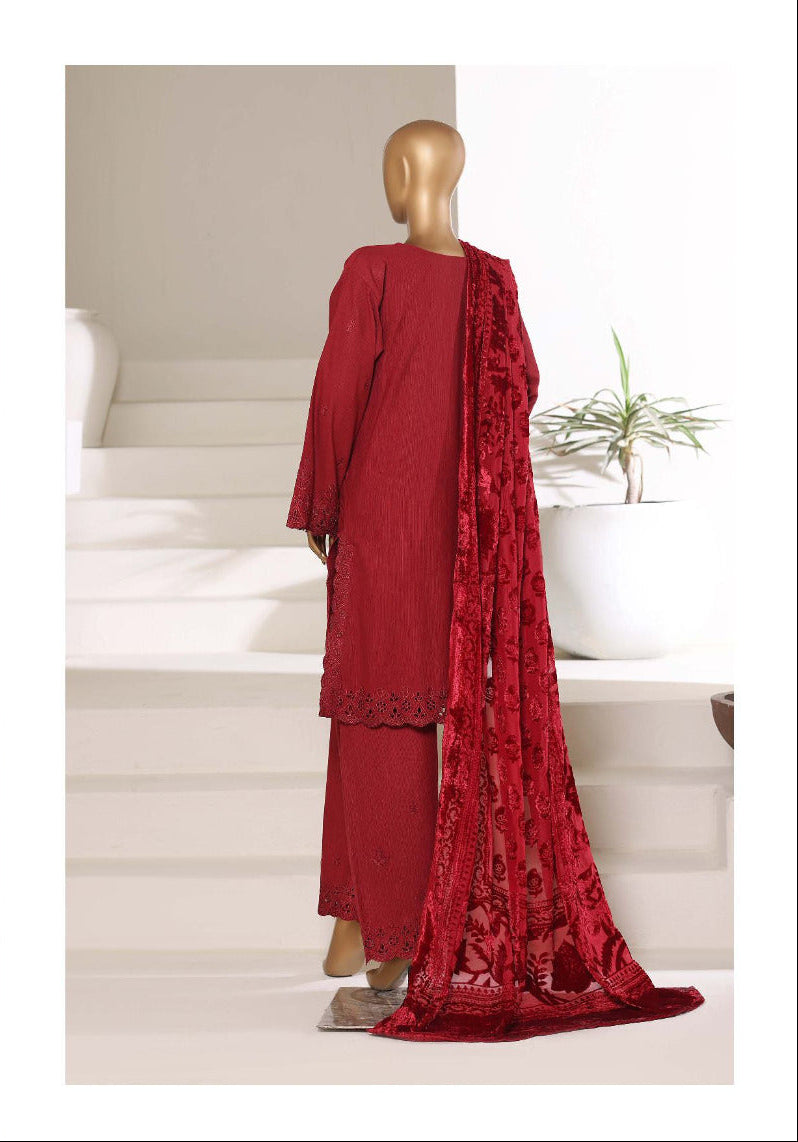 SADABAHAR | Stitched 3PC  Luxury Khaddar Karandi with Palachi Shawl