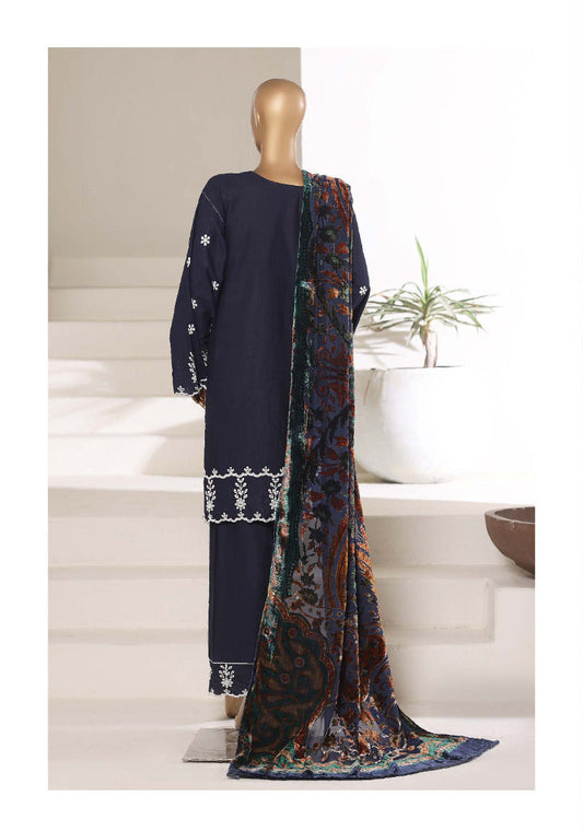 SADABAHAR | Stitched 3PC  Luxury Khaddar Karandi with Palachi Shawl
