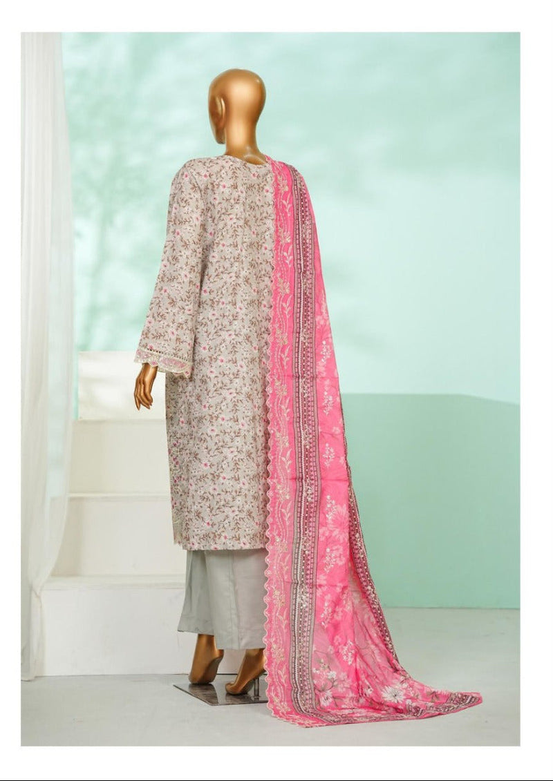 Bin Saeed  | Stitch 3 Pc Luxury Applique Kari & Laserkari Embroidered Lawn  Collection