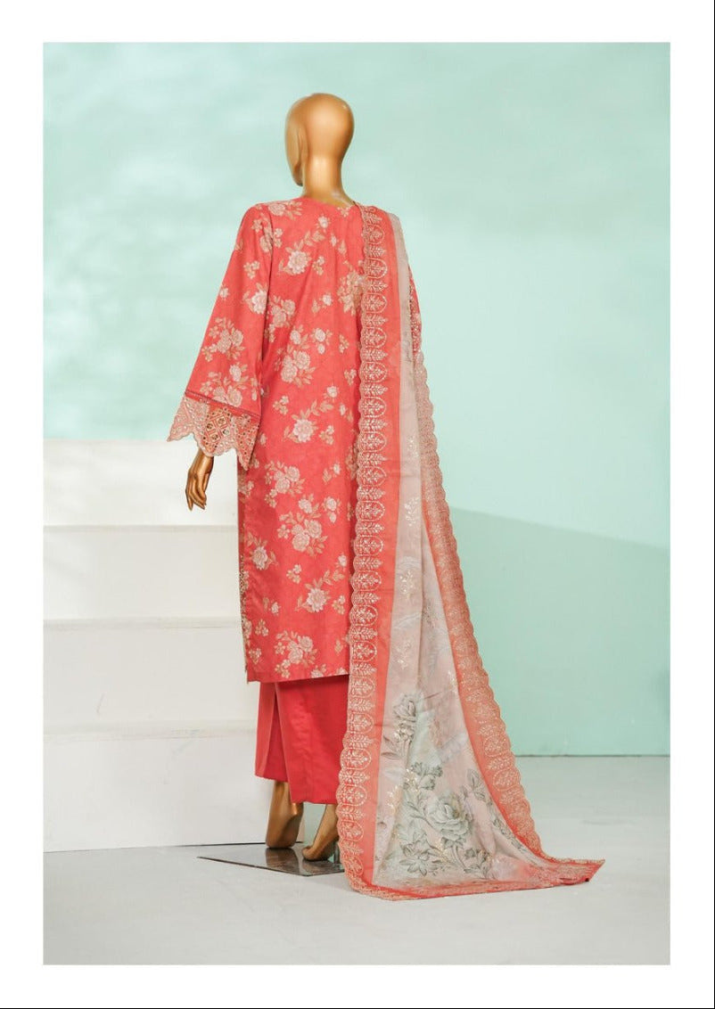 Bin Saeed  | Stitch 3 Pc Luxury Applique Kari & Laserkari Embroidered Lawn  Collection