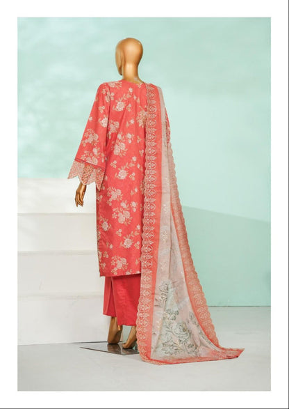 Bin Saeed  | Stitch 3 Pc Luxury Applique Kari & Laserkari Embroidered Lawn  Collection