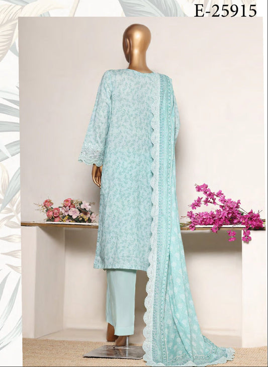 Riwayat | Stitch 3 PC Premium Embroidered Lawn Collection