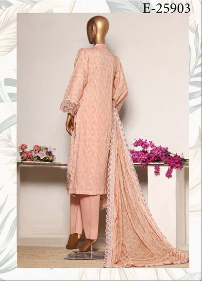 Riwayat | Stitch 3 PC Premium Embroidered Lawn Collection
