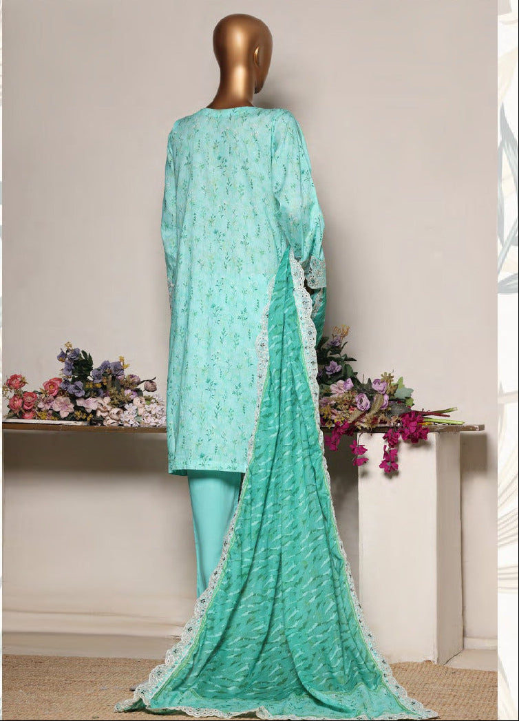 Riwayat | Stitch 3 PC Premium Embroidered Lawn Collection