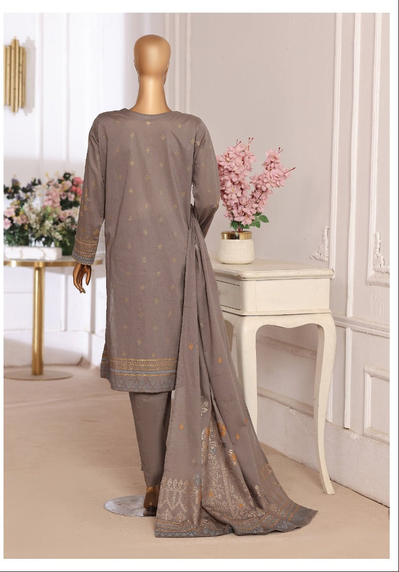 HZ | Unstitch 3 Pc Exclusive Embroidered Jacquard Collection