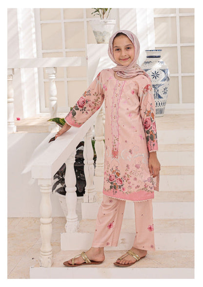 SUNTEX FABRICS | Shifa Kids Stitched 3 Piece Printed Lawn Summer Casual Collection
