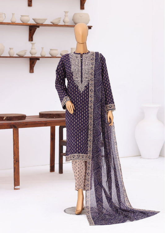 HZ | Premium Daily 3 Pc Embroidered Lawn Collection