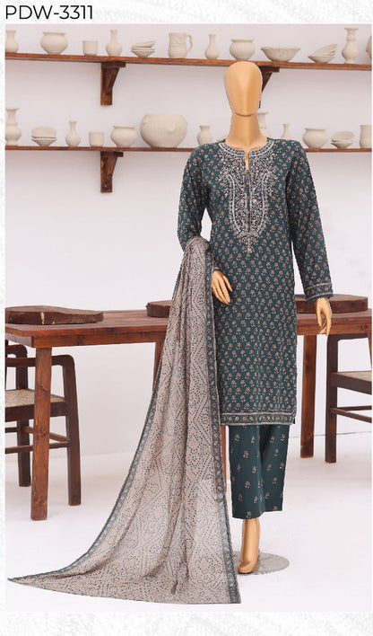 HZ | Premium Daily 3 Pc Embroidered Lawn Collection